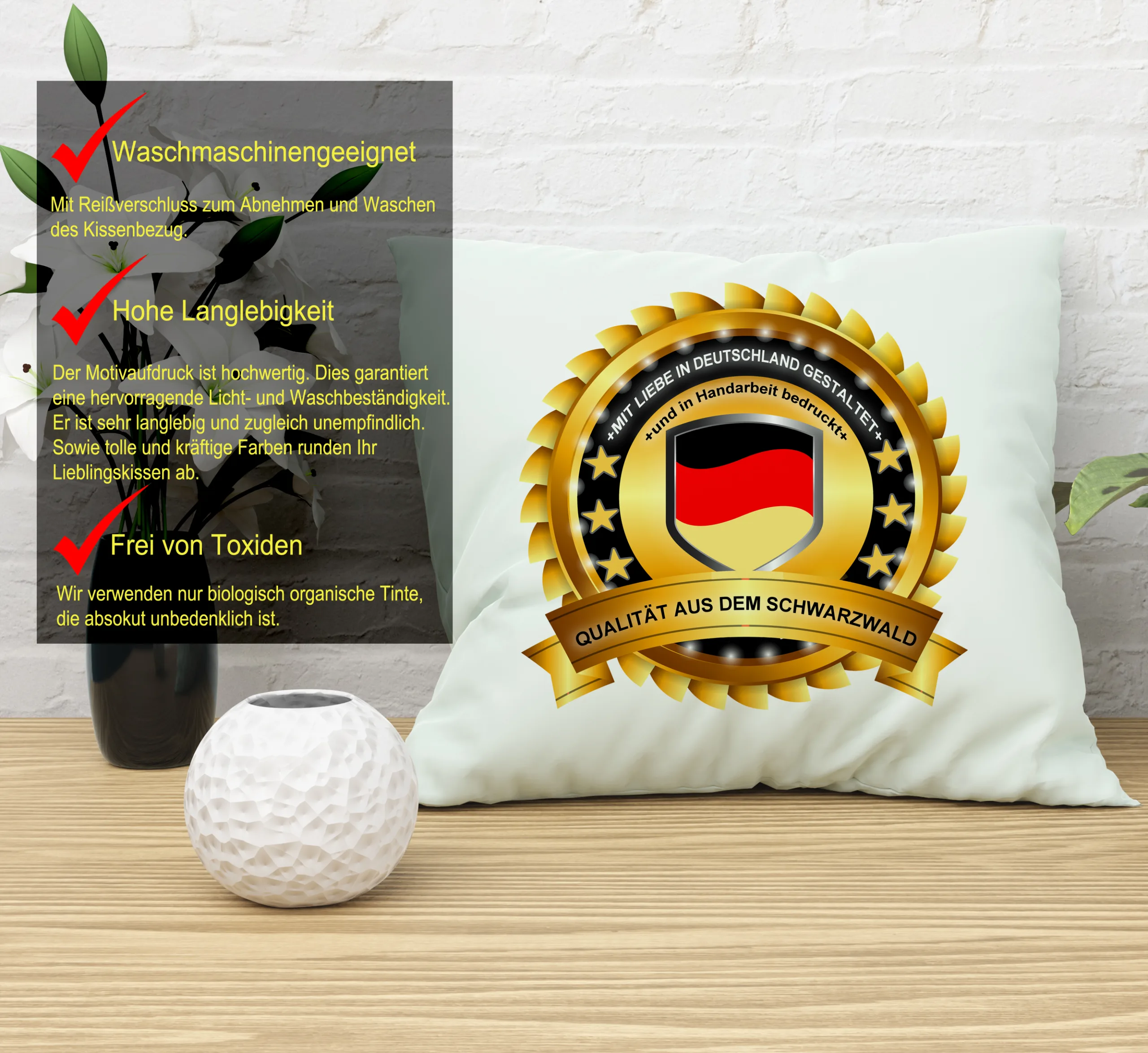 Personalisiertes Konfirmation Kissen Kirchen Symbole mit Namen und Datum – Bild 5