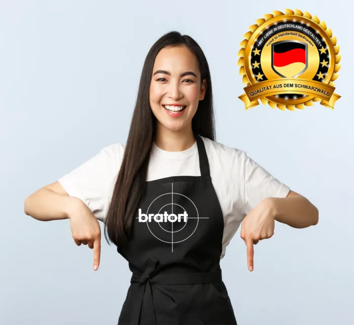 Bratort -Lustige Kochschürze, Grillschürze, Küchenschürze – Bild 3