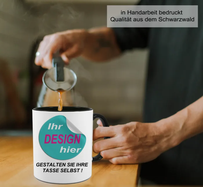 Tasse mit eigenem Design, Personalisiert, selbst gestalten, Becher Wunschdruck – Bild 3