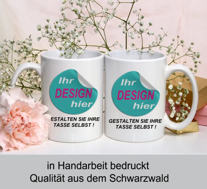 Tasse mit eigenem Design, Personalisiert, selbst gestalten, Becher Wunschdruck – Bild 4