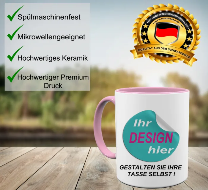Tasse mit eigenem Design, Personalisiert, selbst gestalten, Becher Wunschdruck – Bild 5