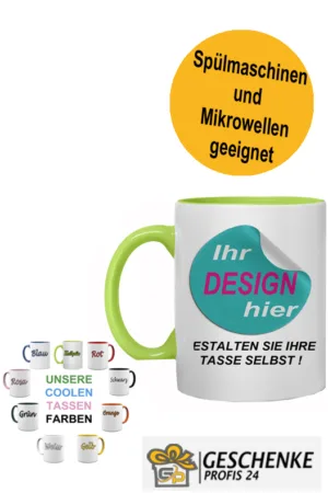Tasse mit eigenem Design, Personalisiert, selbst gestalten, Becher Wunschdruck