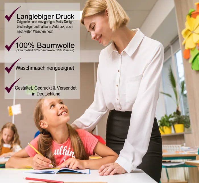 Einschulung T-Shirt, Schulkind , Kita Abgänger Einhorn- Kinder Unisex Shirt Personalisiert mit Namen – Bild 2