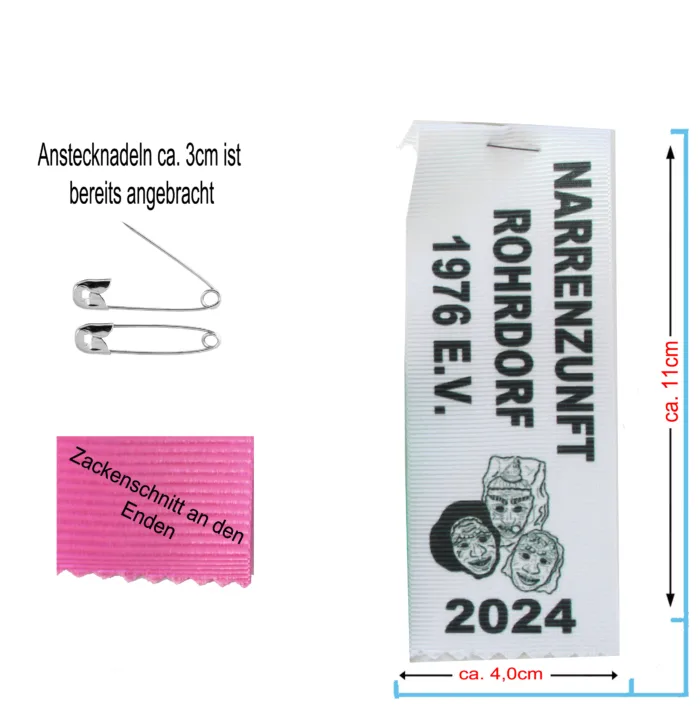 Umzugsbändel, Festbändel, Sprungbändel, Bändel, Festabzeichen – Bild 4