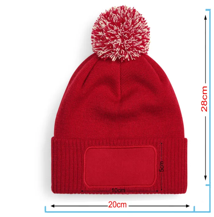 Bommel Mütze Beanie mit eigenem Design für Vereine, Fasnet, Fasching, Zünfte – Bild 6