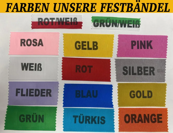 Umzugsbändel, Festbändel, Sprungbändel, Bändel, Festabzeichen – Bild 5