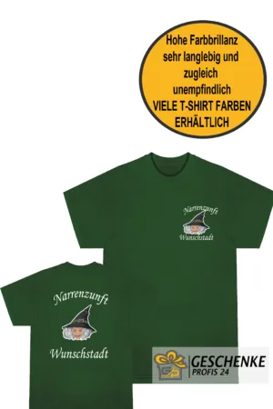 T-Shirt bedruckt mit Fasnet, Fasching, Vereinslogo, Masken oder Wunschtext