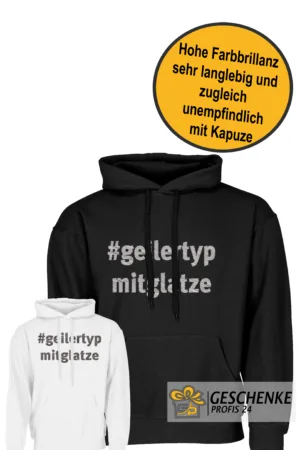 #Geiler Typ mit Glatze  Unisex Kapuzen Hoodie