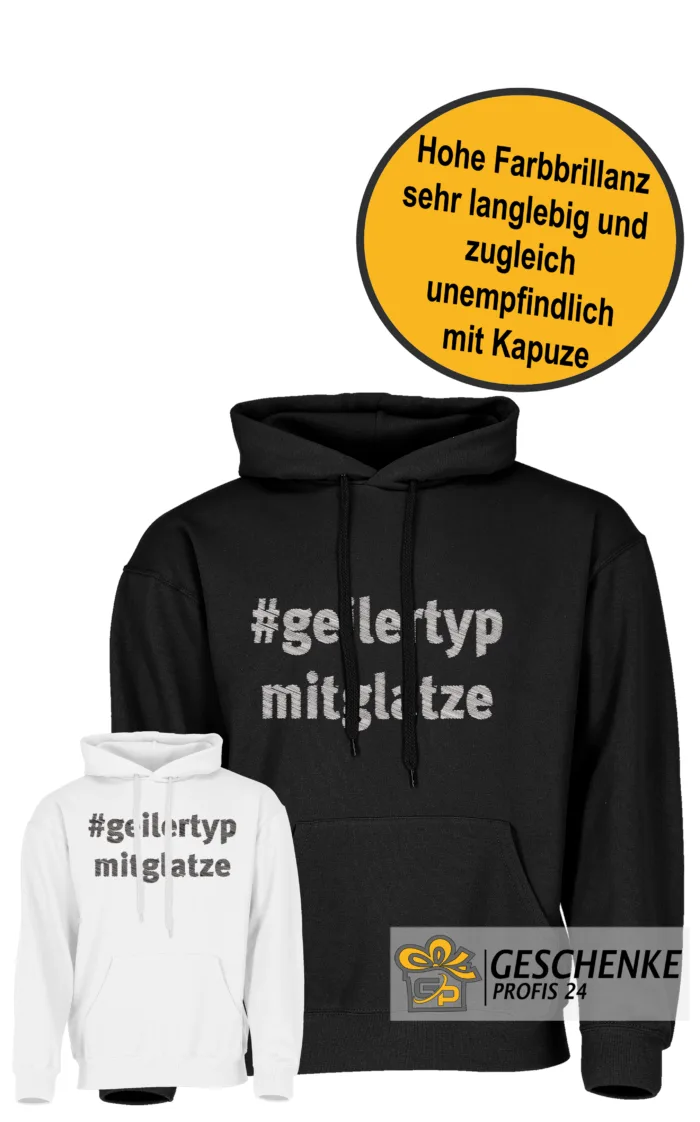 #Geiler Typ mit Glatze  Unisex Kapuzen Hoodie
