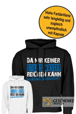 Bachwasser Unisex Kapuzen Hoodie