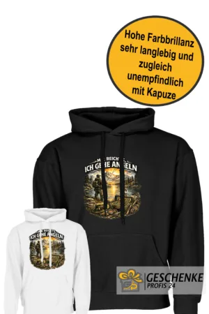 Mir reicht’s, ich gehe angeln Hoodie – Lustiger Angler Kapuzenpullover Unisex