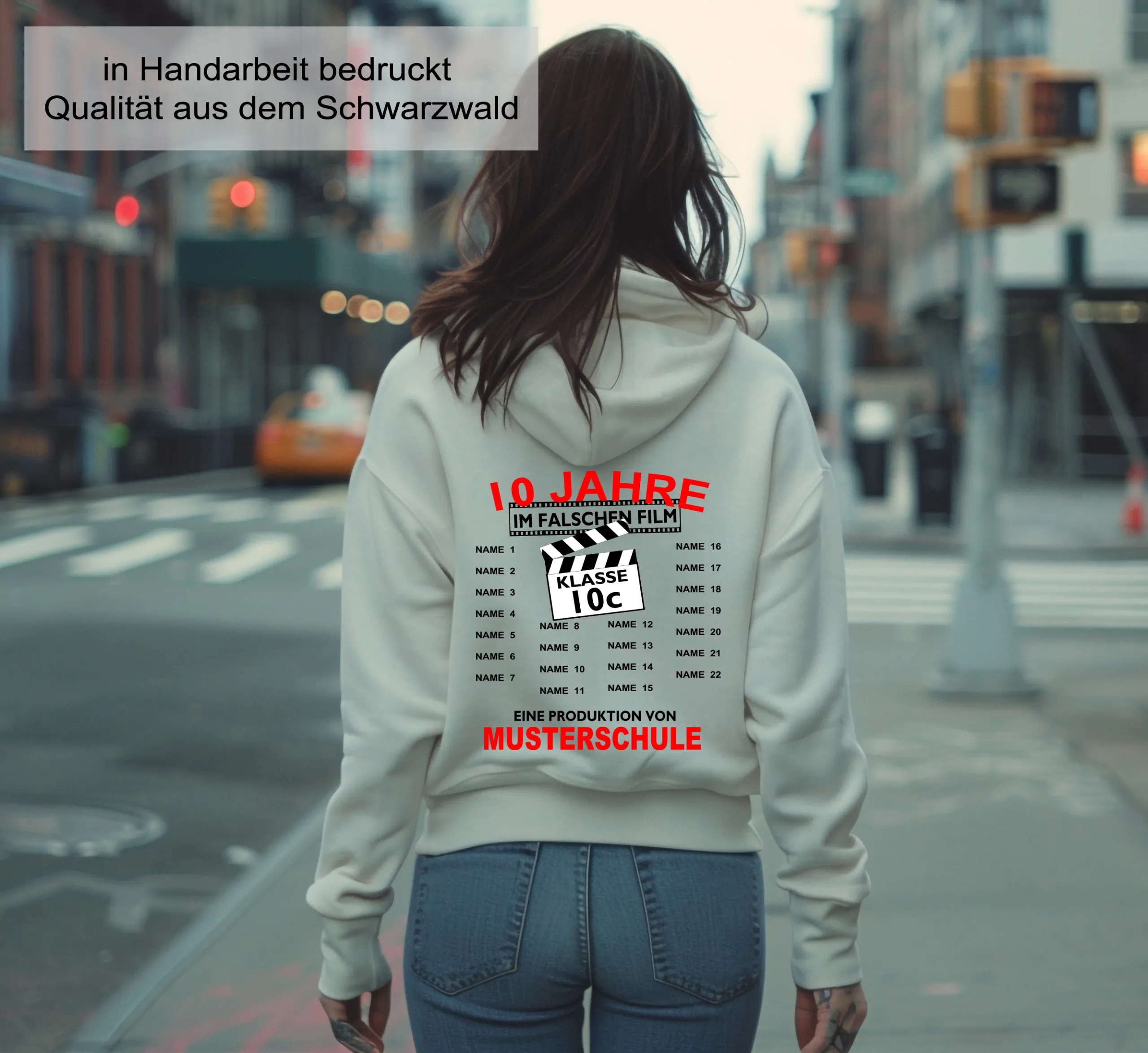 Abschluss Hoodie Blicknix– Cooler Abi Pullover mit AK Logo – Abschlussklasse – Unisex Kapuzenpullover Schulabschluss Hoodie mit Print – Bild 3