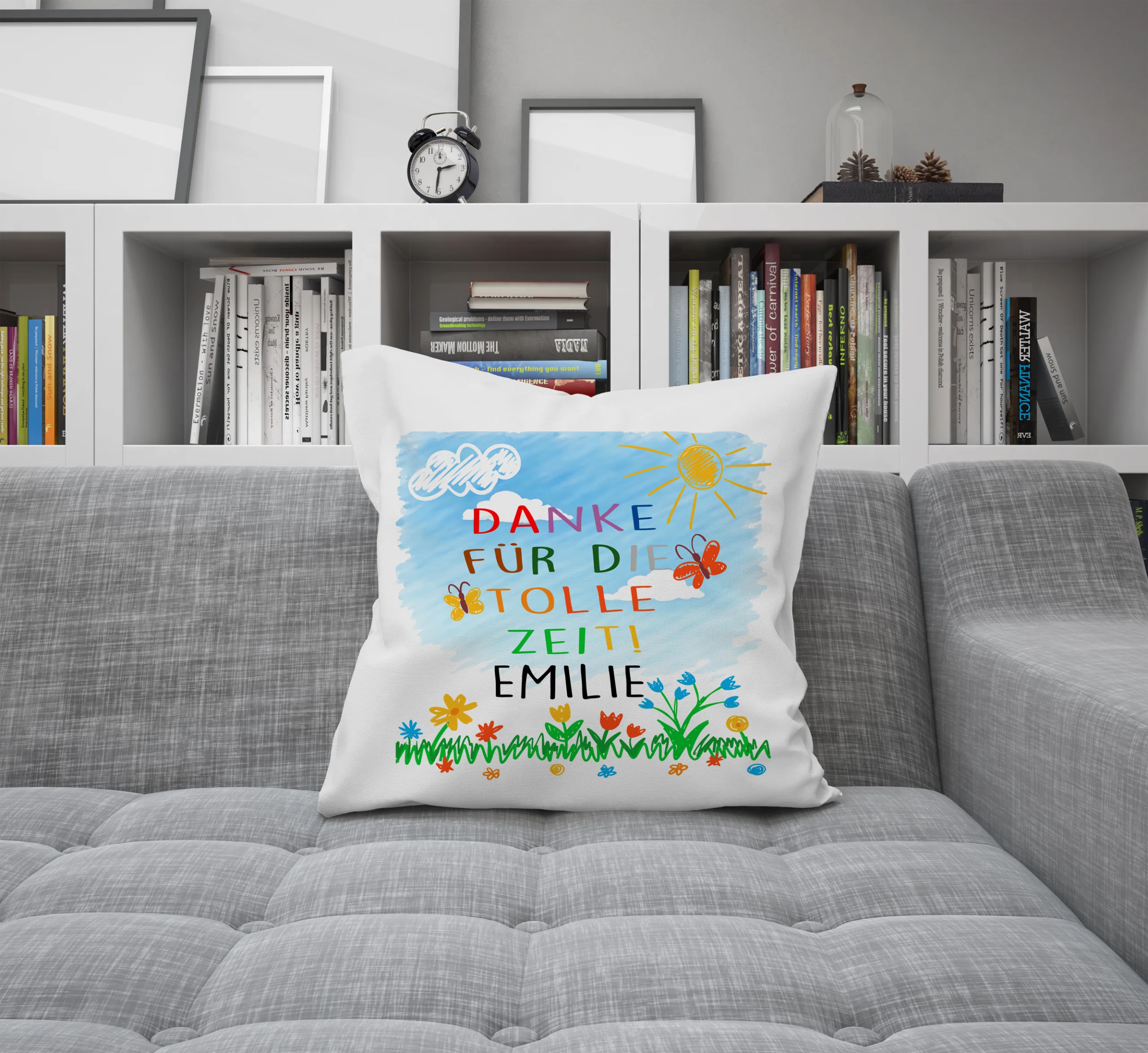 Erzieherin Geschenk Kissen zum Abschied – Persönliches Danke aus dem Kindergarten – Bild 4