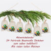 Adventskalender Aus 24 Baumwoll Saeckchen Mit Tracktor Motiv – Wiederverwendbarer Weihnachtskalender Zum Selbstbefuellen. Advent_saeckchen_zweig