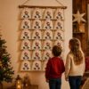 Adventskalender Mit Rentier Motiv Und 24 Baumwoll Saeckchen Zum Selbstbefuellen – Wiederverwendbarer Weihnachtskalender Aus Fairtrade Baumwolle.