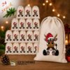 Adventskalender Mit Rentier Motiv Und 24 Baumwoll Saeckchen Zum Selbstbefuellen – Wiederverwendbarer Weihnachtskalender Aus Fairtrade Baumwolle.