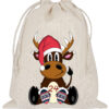 Adventskalender Mit Rentier Motiv Und 24 Baumwoll Saeckchen Zum Selbstbefuellen – Wiederverwendbarer Weihnachtskalender Aus Fairtrade Baumwolle.