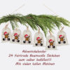 Adventskalender Mit Rentier Motiv Und 24 Baumwoll Saeckchen Zum Selbstbefuellen – Wiederverwendbarer Weihnachtskalender Aus Fairtrade Baumwolle.