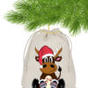 Adventskalender Mit Rentier Motiv Und 24 Baumwoll Saeckchen Zum Selbstbefuellen – Wiederverwendbarer Weihnachtskalender Aus Fairtrade Baumwolle.