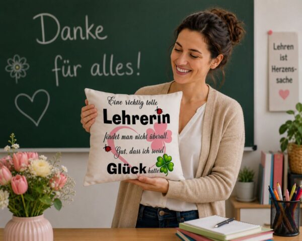 Deko Kissen 40x40 Cm Mit Spruch Fuer Lehrerin Weisses Sofakissen Als Persoenliches Geschenk Und Dankeschoen Fuer Eine Tolle Lehrerin Lehrerein Mit Tafel Deko Kissen 40x40 Cm Mit Spruch Fuer Lehrerin Weisses Sofakissen Als Persoenliches Geschenk Und Dankeschoen Fuer Eine Tolle Lehrerin Lehrerein Mit Tafel