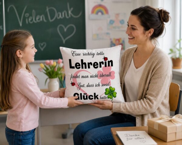 Deko Kissen 40x40 Cm Mit Spruch Fuer Lehrerin Weisses Sofakissen Als Persoenliches Geschenk Und Dankeschoen Fuer Eine Tolle Lehrerin Uebergabe An Lehrerein Deko Kissen 40x40 Cm Mit Spruch Fuer Lehrerin Weisses Sofakissen Als Persoenliches Geschenk Und Dankeschoen Fuer Eine Tolle Lehrerin Uebergabe An Lehrerein