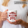 Feuerwehr Tasse „Feuerwehr Weil Superheld Keine Berufsbezeichnung Ist Mit Orangem Henkel – Geschenk Fuer Feuerwehrleute. Bild_Frau