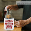 Feuerwehr Tasse „Feuerwehr Weil Superheld Keine Berufsbezeichnung Ist Mit Orangem Henkel – Geschenk Fuer Feuerwehrleute. Bild_mann