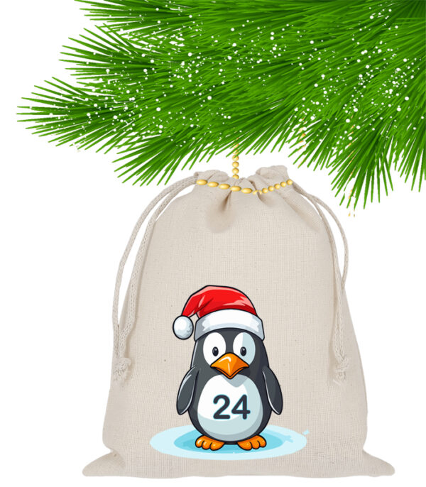 Kinder Freuen Sich Ueber Einen Adventskalender Aus 24 Baumwoll Saeckchen Mit Niedlichem Pinguin Motiv – Wiederverwendbarer Weihnachtskalender Zum Selbstbefuellen. Amazon_advent