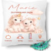 Personalisiertes Geburtskissen Mit Einhorn Liebevolles Babygeschenk Zur Geburt