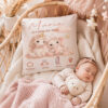 Personalisiertes Geburtskissen Mit Einhorn Und Elefant In Babyliege Liebevolles Babygeschenk Zur Geburt Personalisiertes Geburtskissen Mit Einhorn Und Elefant In Babyliege Liebevolles Babygeschenk Zur Geburt
