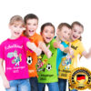 Personalisiertes Schulkind T Shirt Fuer Jungen Mit Fussball Schultuete Und Wunschname Leo Zur Einschulung_bild_kinder