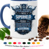Polizist Tasse Mit Lustigem Superheld Spruch Und Blauem Polizei Design Als Geschenk