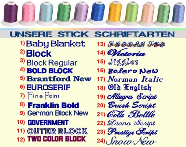 Stickschriften