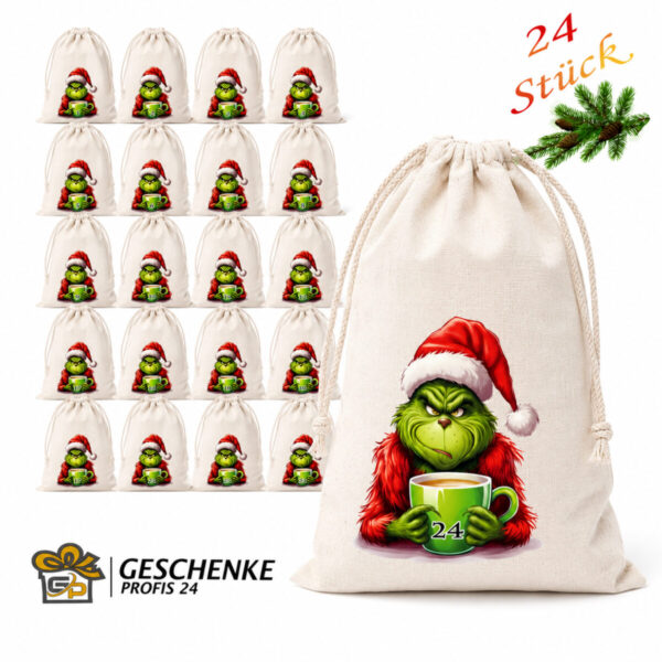 Adventskalender Weihnachtsmuffel Monster Advent 24 Selbzubefuellende Saeckchen Adventskalender Weihnachtsmuffel Monster Advent 24 Selbzubefuellende Saeckchen