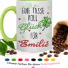 Keramik Tasse Mit Schoenem Spruch Eine Tasse Voll Glueck Fuer Personalisiert Mit Wunschnamen Hauptbild