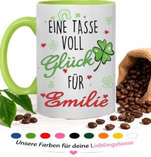 Keramik Tasse Mit Schoenem Spruch Eine Tasse Voll Glueck Fuer Personalisiert Mit Wunschnamen Hauptbild Keramik Tasse Mit Schoenem Spruch Eine Tasse Voll Glueck Fuer Personalisiert Mit Wunschnamen Hauptbild
