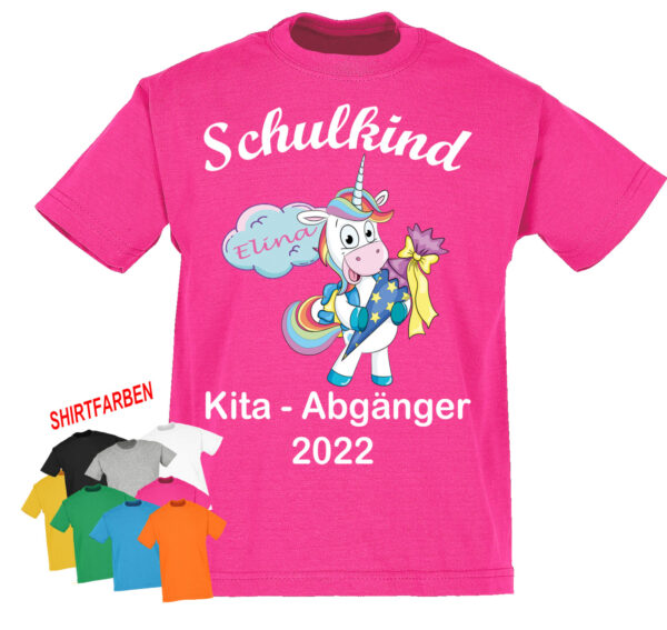 Kitaabganger_maedchen Schulkind Tshirt Einhorn_hauptbild1