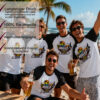 Malle Tour T Shirt Gruppe Junger Maenner An Am Strand Schwarz