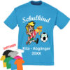 Schulkind Kita Abgaenger Personalisiert Mit Jahreszahl Und Namen Fussball Spieler Mit Schultuete Und Ball1