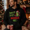 Weihnachtsmuffel_schwarz_schoener Hoodie Mit Geschenkenund Mann