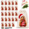 Adventskalender Saeckchen Zum Selbstbefuellen Fuer Jede Altersklassen Von 1 24 Mit Nikolausmuetze