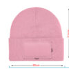 Beanies in verschiedenen Farben mit individuellem Druck Bad Hair Day Frau mit Mütze