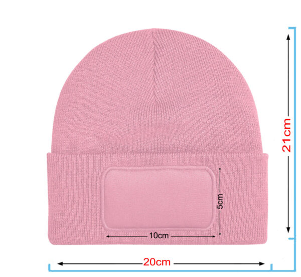 Beanies in verschiedenen Farben mit individuellem Druck Bad Hair Day Frau mit Mütze