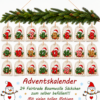 Zahlen Und Zweige Adventskalender Mit 24 Nummerierten Baumwoll Saeckchen In Weihnachtlicher Wohnatmosphaere