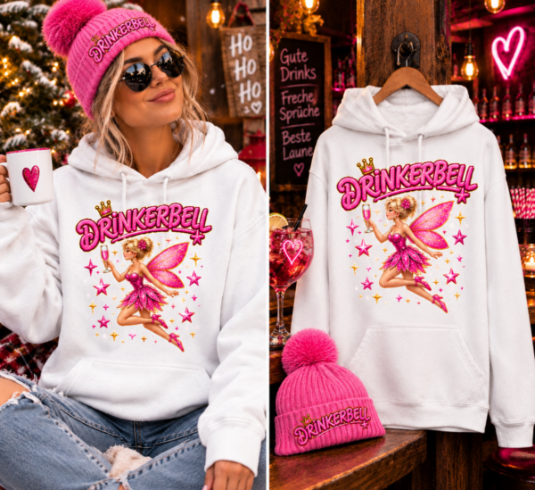 Drinkerbell Hoodie Im Festtagslook