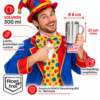 Edelstahl Bierkrug 300 Ml Im Bunten Faschingskostuem – Produktgrafik Mit Massen Eigenschaften Und Hinweisen Zu Rostfreiem Edelstahl Und Handspuelung Edelstahl Bierkrug 300 Ml Im Bunten Faschingskostuem – Produktgrafik Mit Massen Eigenschaften Und Hinweisen Zu Rostfreiem Edelstahl Und Handspuelung
