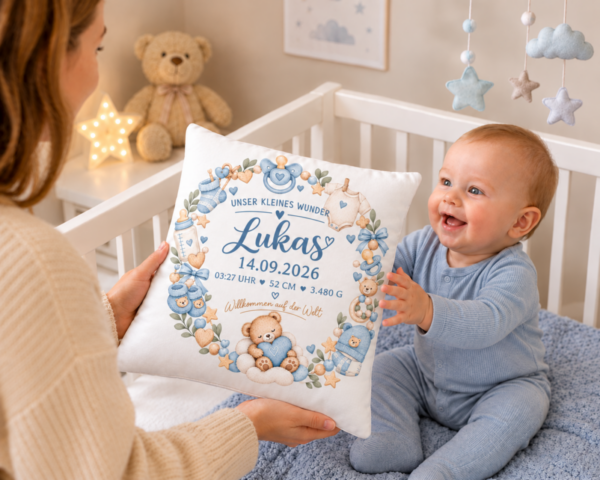 Gemuetliche Babypause Mit Namenskissen