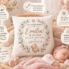 Personalisierte Baby Kuschelkissen Im Pastellzimmer