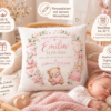 Personalisierte Baby Kuschelkissen Im Pastellzimmer