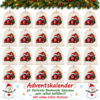 Rennwagen Adventskalender Mit 24 Nummerierten Baumwoll Saeckchen In Weihnachtlicher Wohnatmosphaere